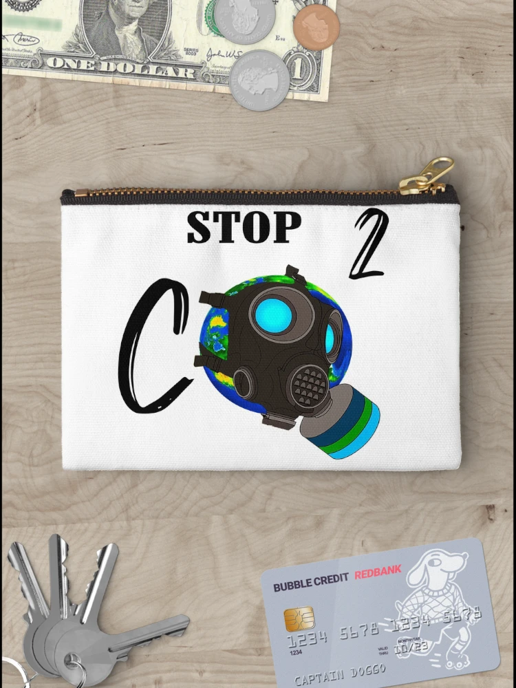 Thumbnail 3 of 4, Zipper Pouch, stop co2 designed and sold by Raeolus.