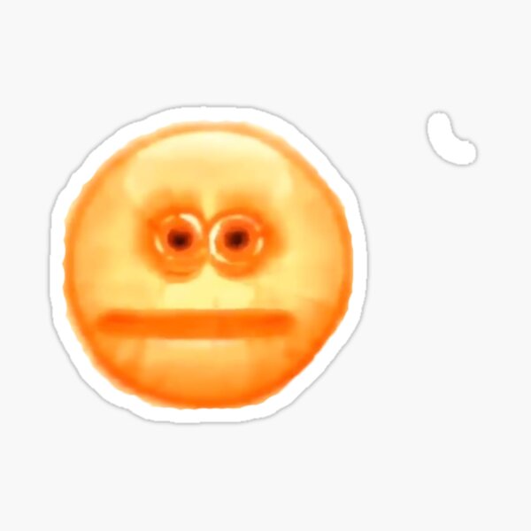 Cursed Stressed Emoji Sticker for Sale by LLFits