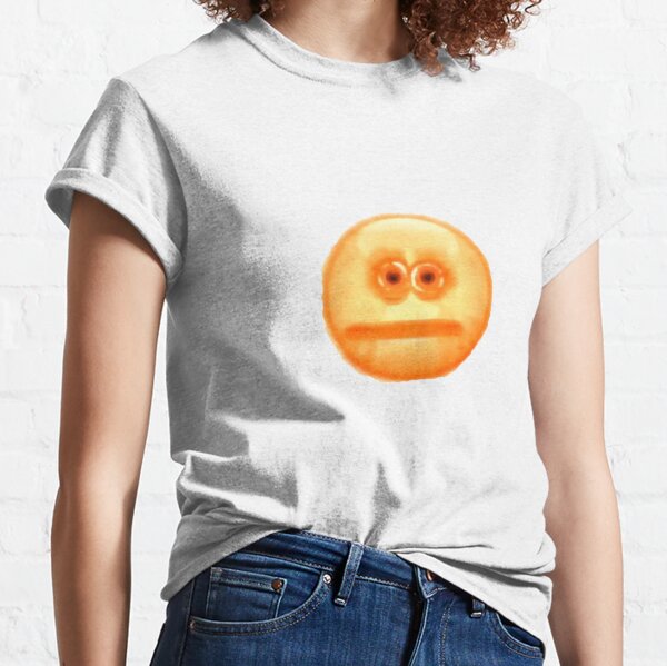 Flustered Emoji Meme Face - Light Orange