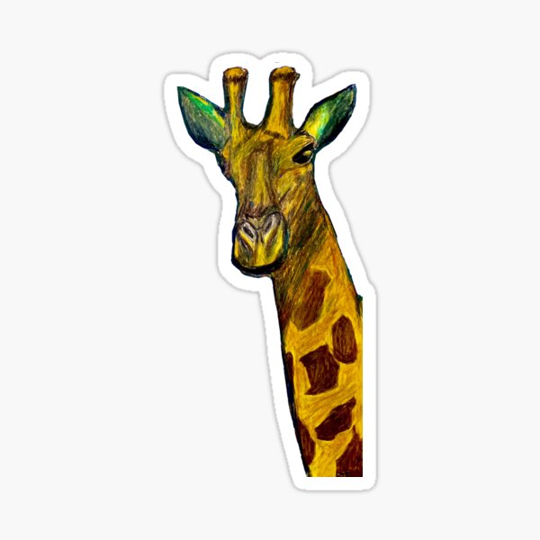 "Deter Riffraff" | Giraffe Original Artwork by Nicholas Brendon Sticker