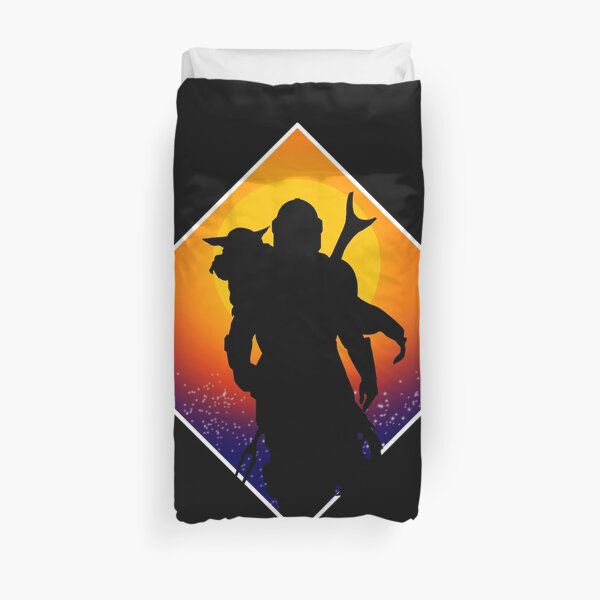 Sunset silhouette Duvet Cover