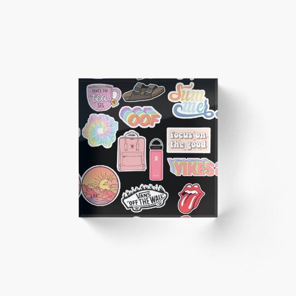 Vsco Girls Starter Pack Acrylic Block By Heartistlove Redbubble