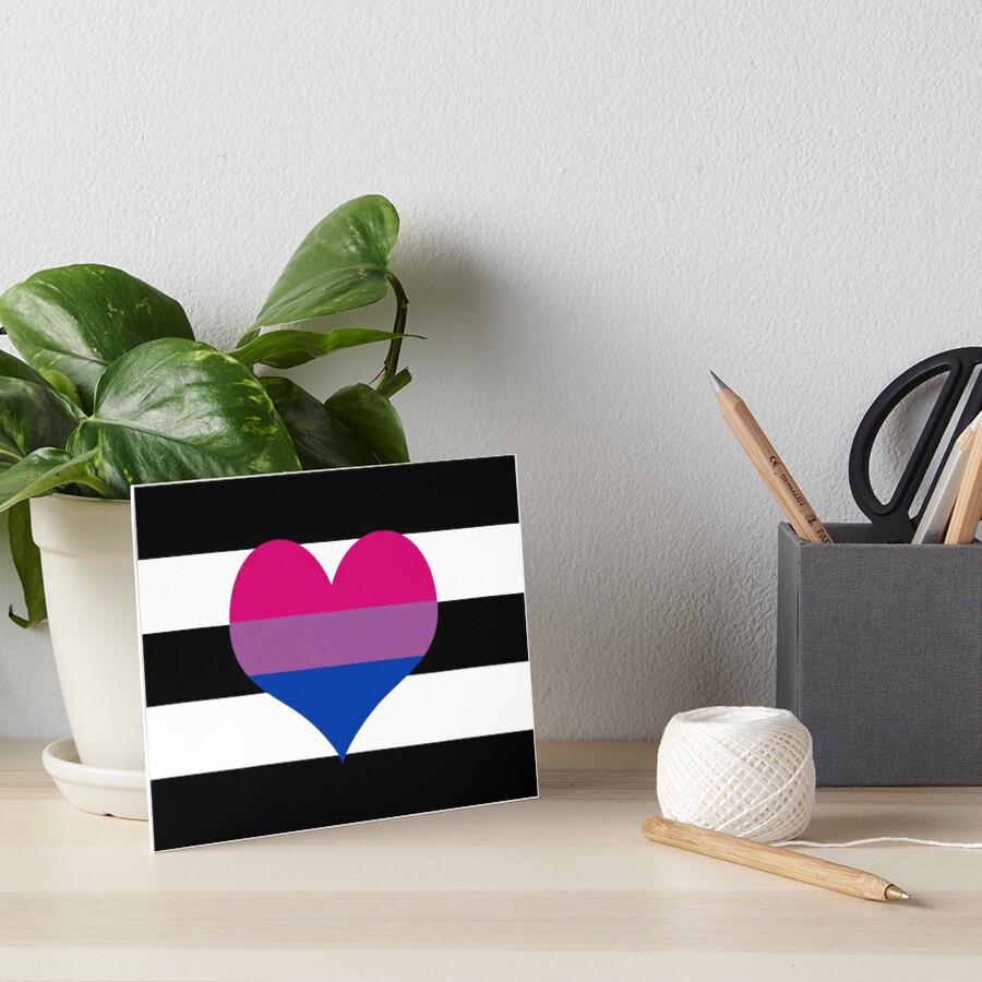 Heterosexual Biromantic Pride Flag Art Board Print For Sale By 