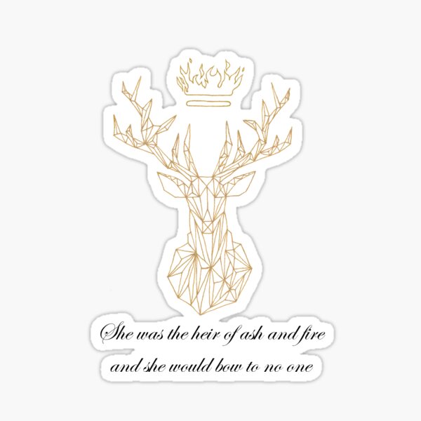 Terrasen golden stag Sticker