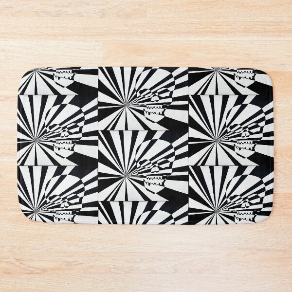 Item preview, Skull and Rays in Black and White designed and sold by JuniperStormArt.