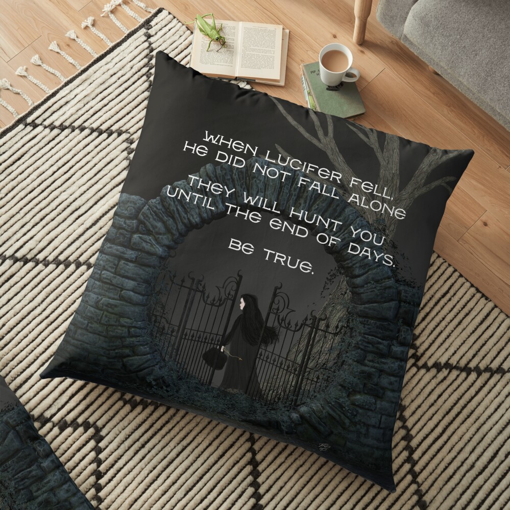 Penny Dreadful Vanessa's Omen and Warning Floor Pillow