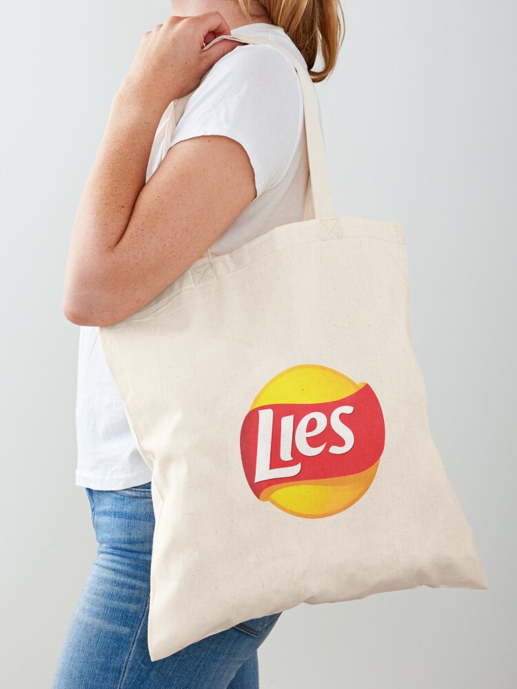 lies lays chips funny logo brand Tote Bag for Sale by Noshiworld