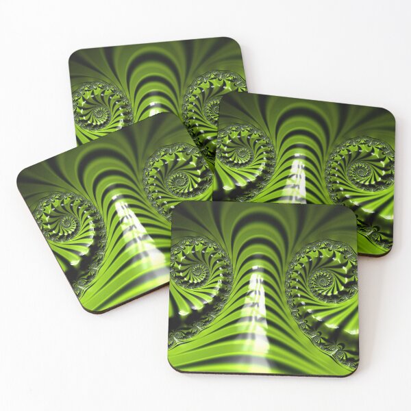 Item preview, Green Banded Spirals designed and sold by Elisabeth Lucas.