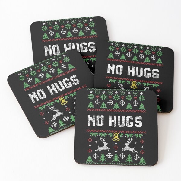 Item preview, Funny Introvert No Hugs Ugly Christmas Sweater designed and sold by Artistic Assets Studio.