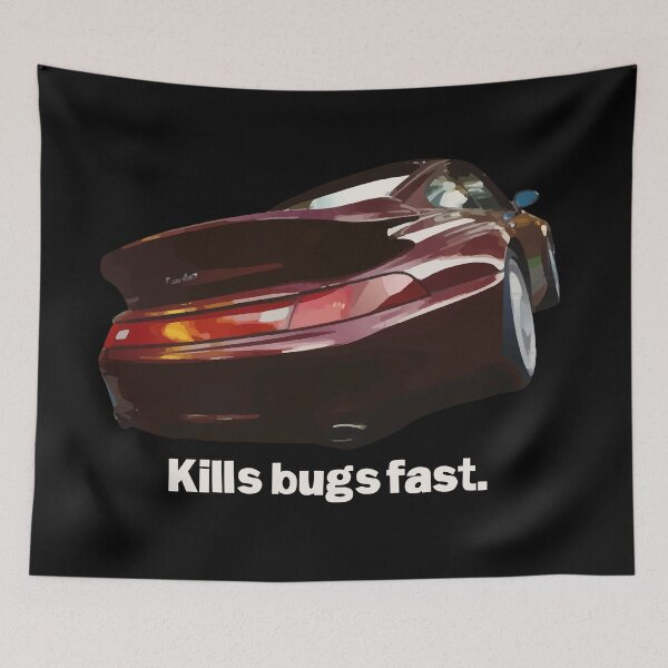Item preview, Kills Bugs Fast! (white) designed and sold by Throttle & Threads.