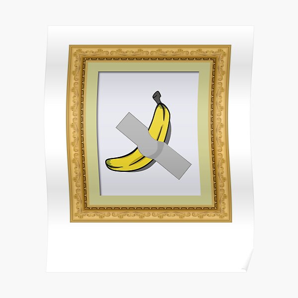 Poster Klebeband Banane Redbubble