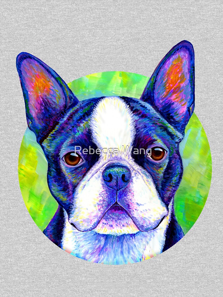 Effervescent - Colorful Boston Terrier Dog by lioncrusher