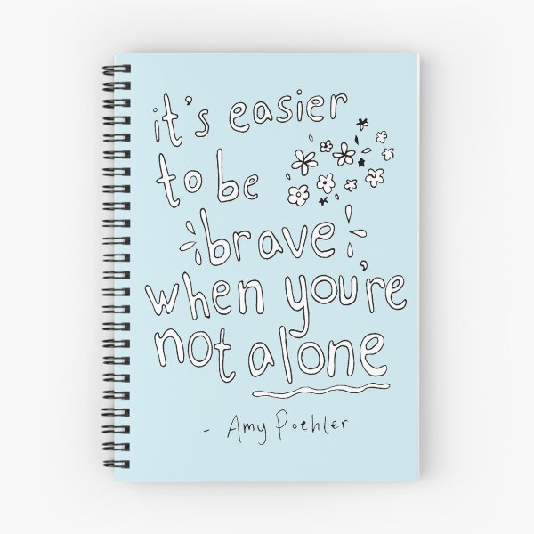 Item preview, Amy Poehler, "It's easy to be brave..." designed and sold by Wai Lee.