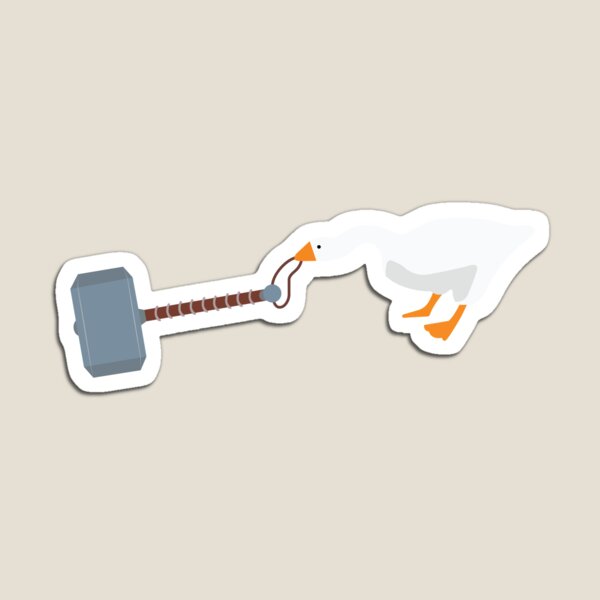 He is Worthy (Untitled Goose Game) Magnet