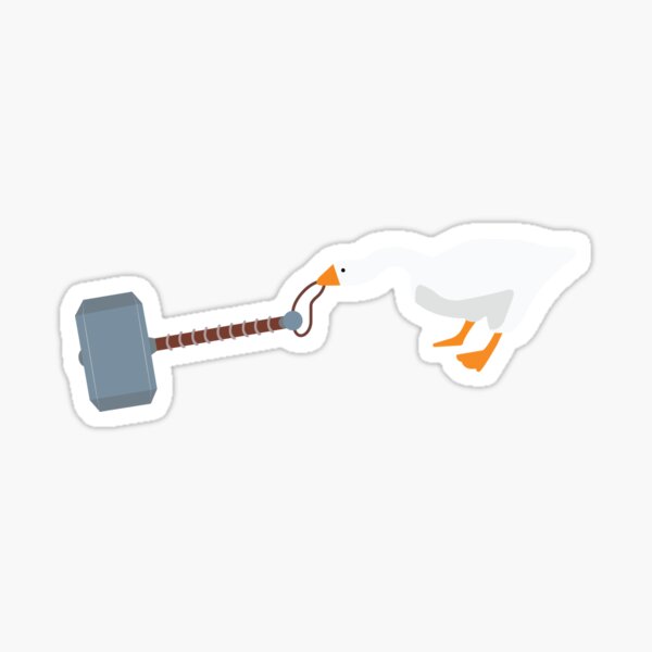 He is Worthy (Untitled Goose Game) Sticker