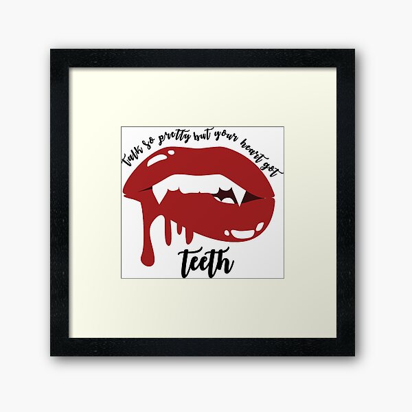 Item preview, Heart Got Teeth Lyrics designed and sold by halfaheart.