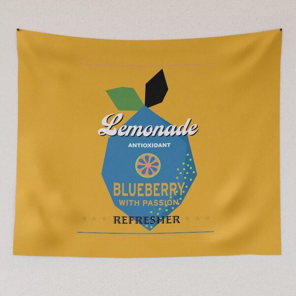 Item preview, Refresher! blueberry lemonade_Pop art designed and sold by studiokay12.