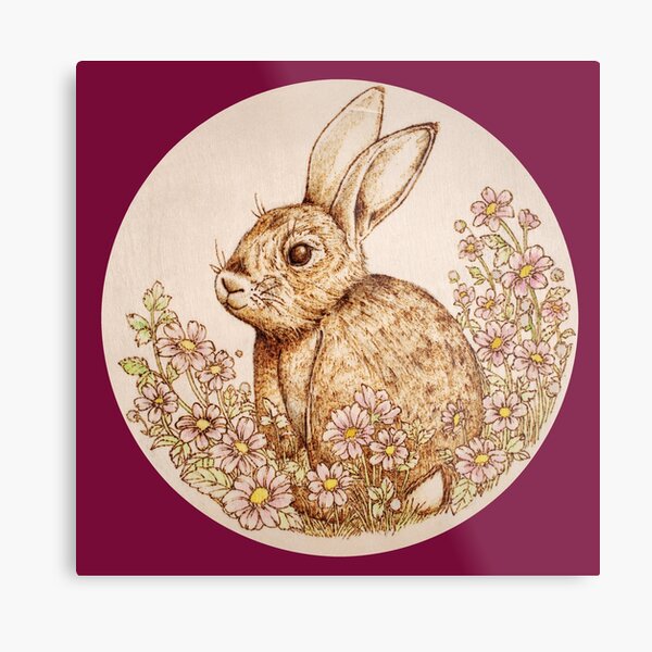 Spring Bunny Metal Print