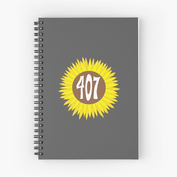 Item preview, Hand Drawn Florida Sunflower 407 Area Code designed and sold by itsrturn.