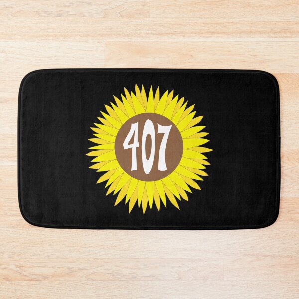 Item preview, Hand Drawn Florida Sunflower 407 Area Code designed and sold by itsrturn.