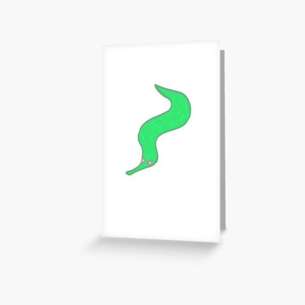 Worm on a string (no text) Greeting Card