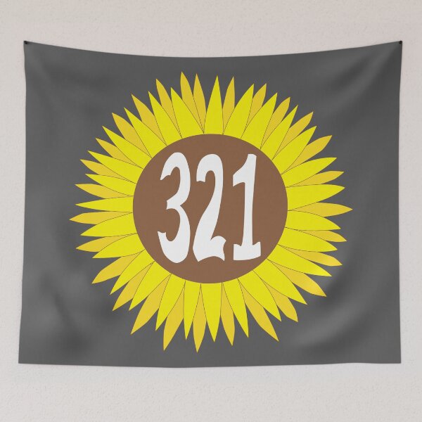 Item preview, Hand Drawn Florida Sunflower 321 Area Code designed and sold by itsrturn.