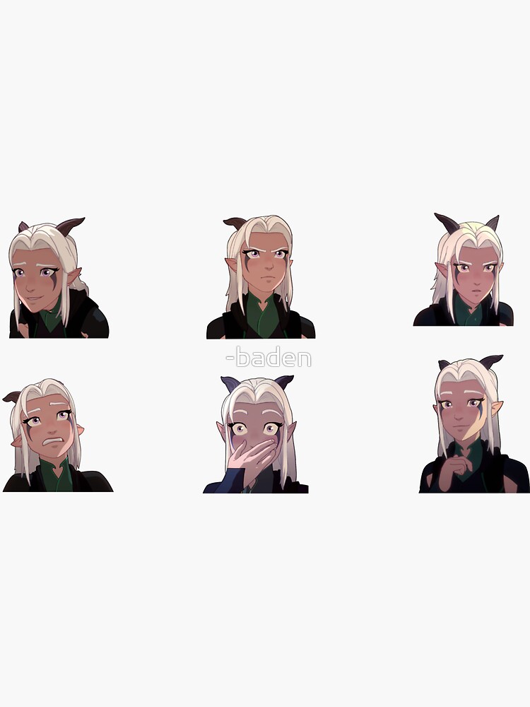 rayla expressions Sticker