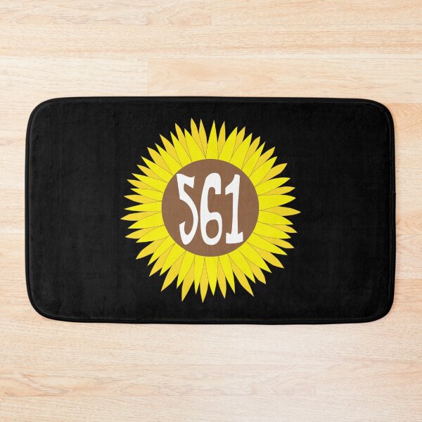 Item preview, Hand Drawn Florida Sunflower 561 Area Code designed and sold by itsrturn.