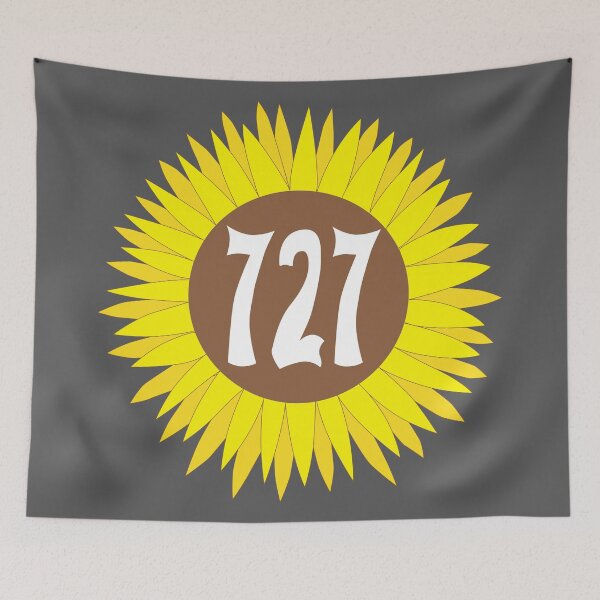 Item preview, Hand Drawn Florida Sunflower 727 Area Code designed and sold by itsrturn.
