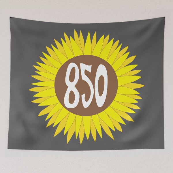 Item preview, Hand Drawn Florida Sunflower 850 Area Code designed and sold by itsrturn.