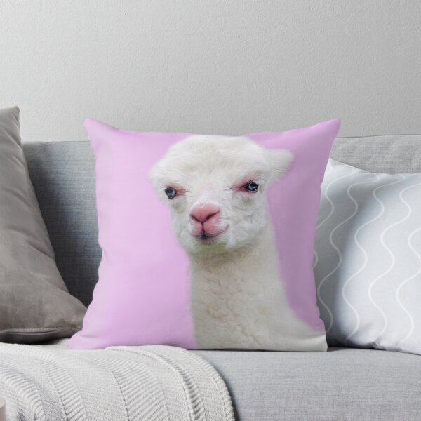 Item preview, Baby Alpaca with pink background designed and sold by Jan Marvin Art Studio.