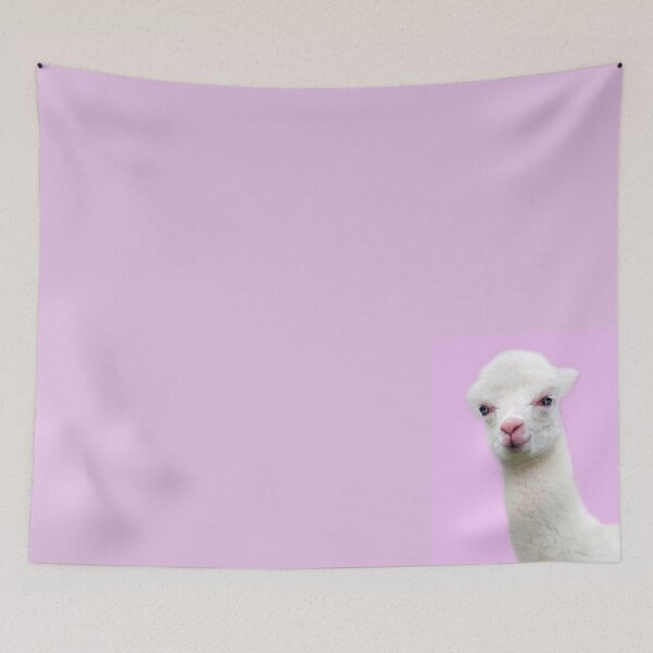 Item preview, Baby Alpaca with pink background designed and sold by Jan Marvin Art Studio.