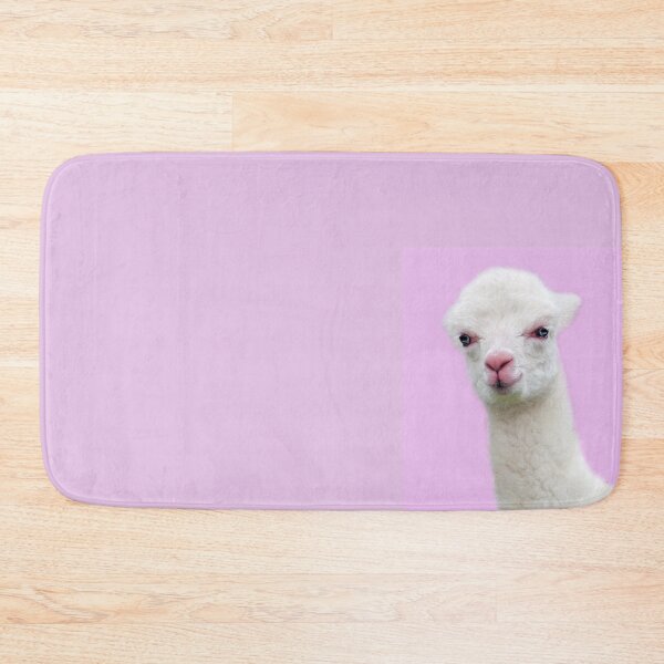 Item preview, Baby Alpaca with pink background designed and sold by Jan Marvin Art Studio.