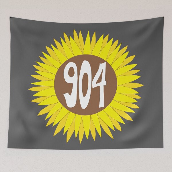 Item preview, Hand Drawn Florida Sunflower 904 Area Code designed and sold by itsrturn.