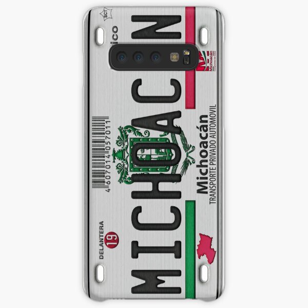 Michoacan License Plate Embroidery Effect Design Samsung Galaxy Snap Case