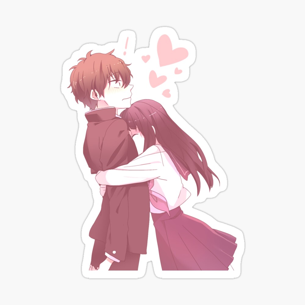 Drawing Anime couple Hug Anime love white png  PNGEgg