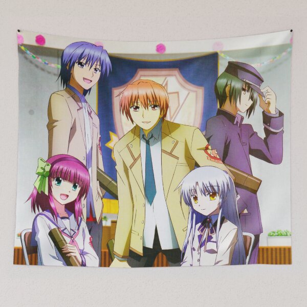 Item preview, Angel, Otonashi, Yurippe, Naoi and Hinata - Angel Beats! designed and sold by Niklausu.