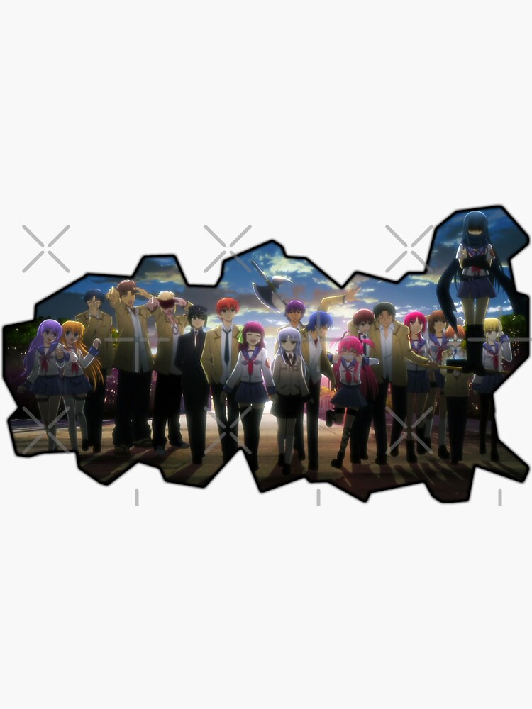 "Everyone - Angel Beats!" Sticker by Niklausu | Redbubble