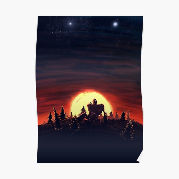 The Iron Giant Sunset Poster
