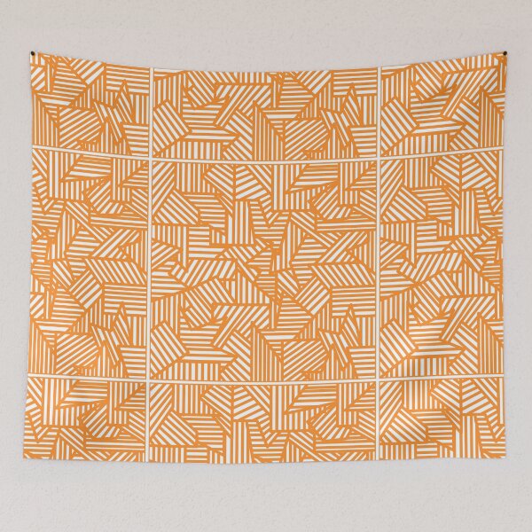 Item preview, orange line patterns designed and sold by Ella's  Doodles And Designs.