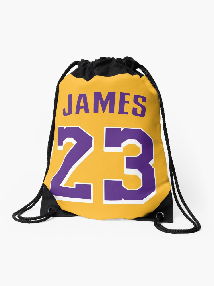 lakers drawstring bag