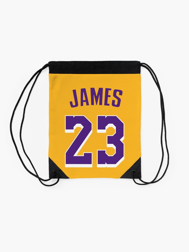 lakers drawstring bag