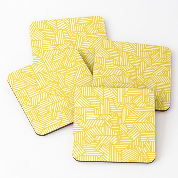 Item preview, yellow line patterns designed and sold by Ella's  Doodles And Designs.