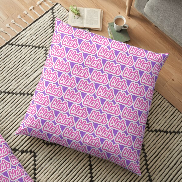 blah - pink and purple Floor Pillow