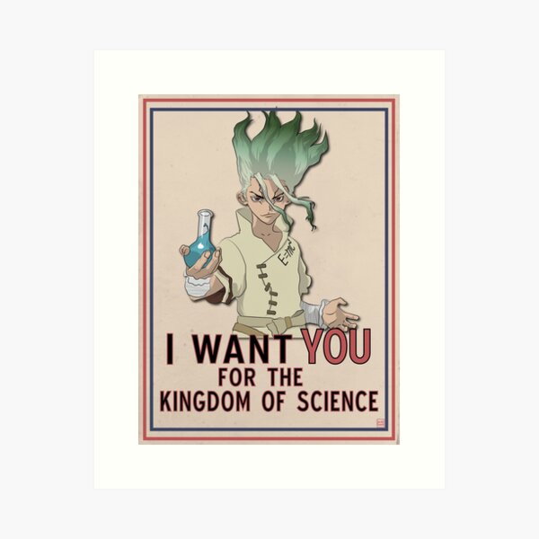 Dr. STONE KÖNIGREICH DER WISSENSCHAFT Kunstdruck
