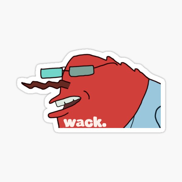 Vista previa del artículo con la obra «Meme Cangrejo Wack», diseñado y vendido por themousery.