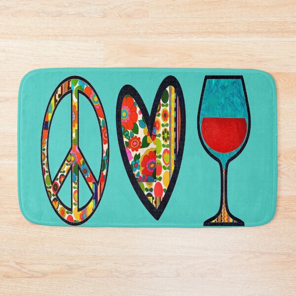 Item preview, RetroSweet Peace Love & Wine  designed and sold by artbyomega.