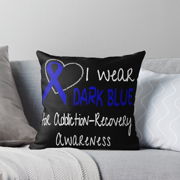 Item preview, I Wear Dark Blue For Addiction-Recovery Awareness product designed and sold by nikkidawn74.