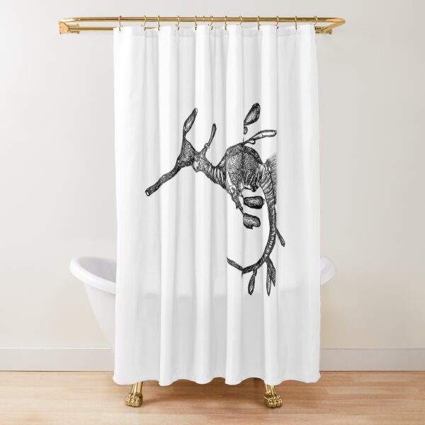 Pee-Jay the Baby Weedy Sea Dragon Shower Curtain