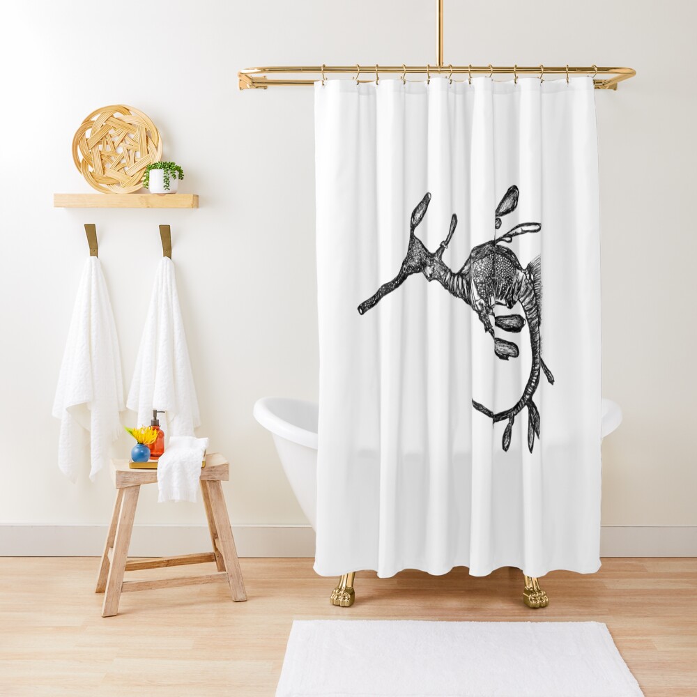 Pee-Jay the Baby Weedy Sea Dragon Shower Curtain